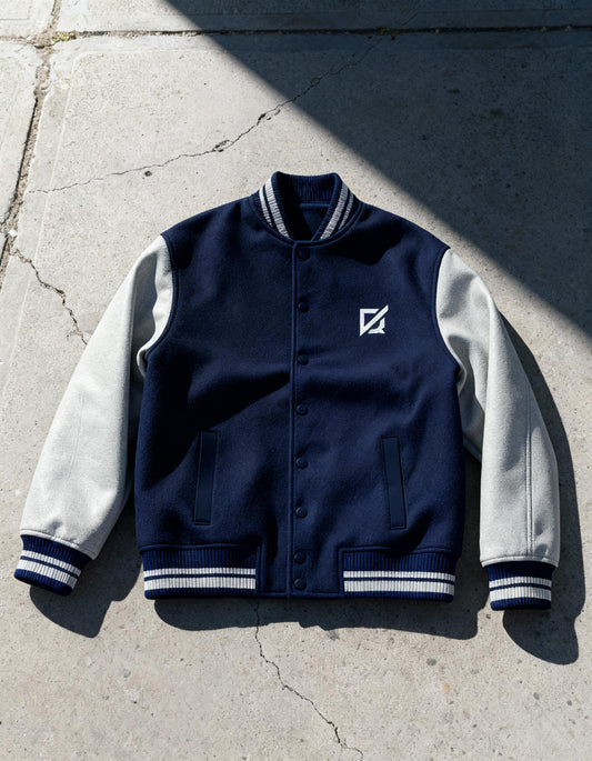 Navy Blue Varsity Jacket