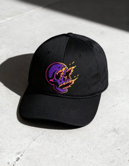 Firey Skull BaseBall Cap