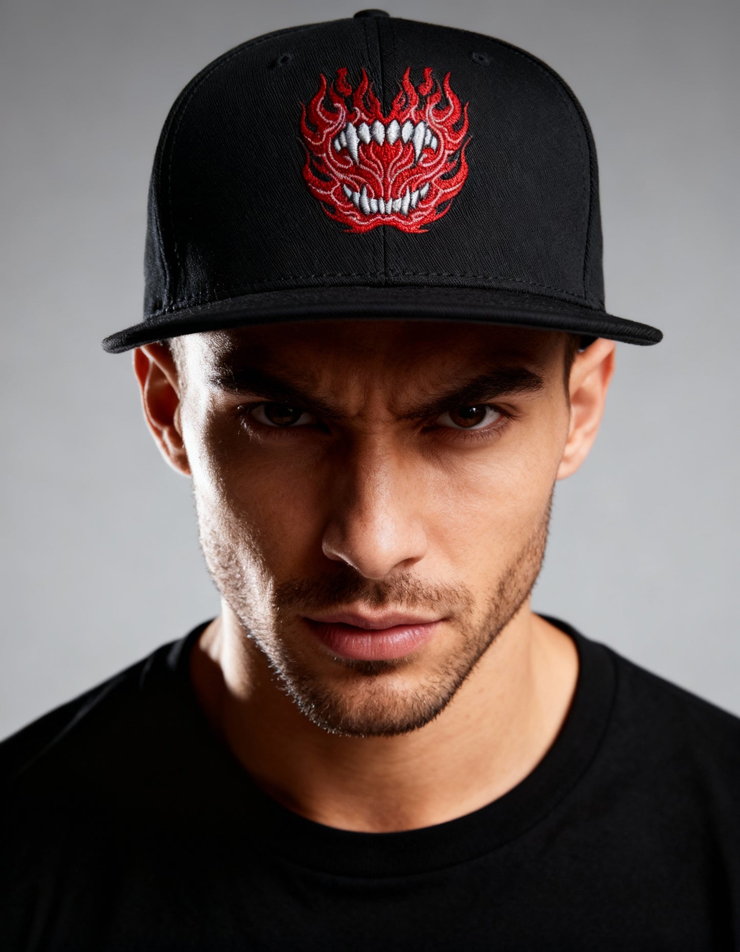 Demon Teeth Snapback Cap