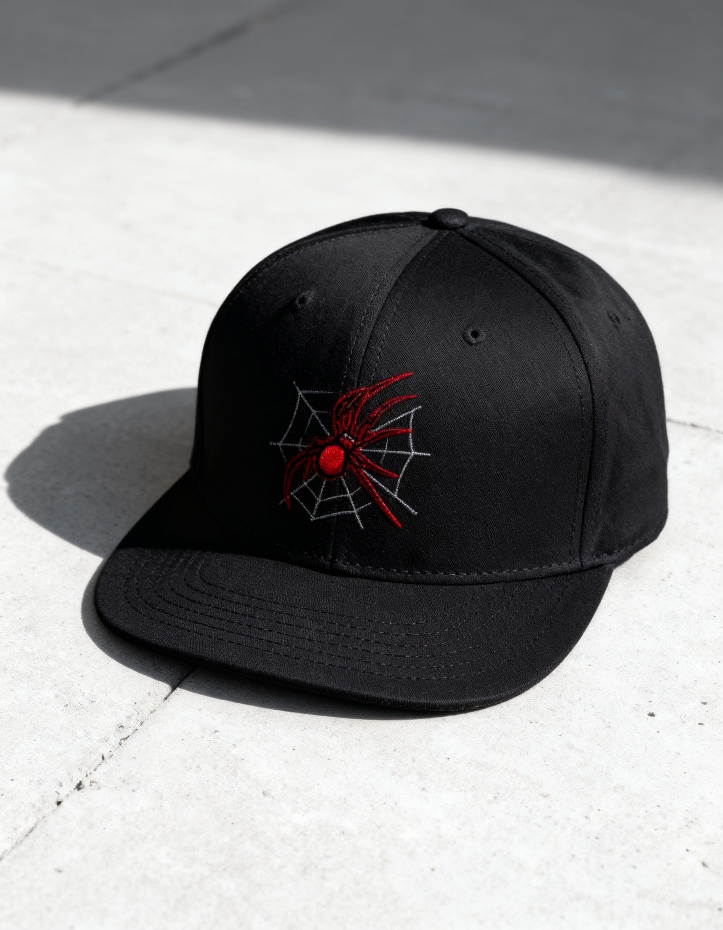 Spider Web Snapback Cap