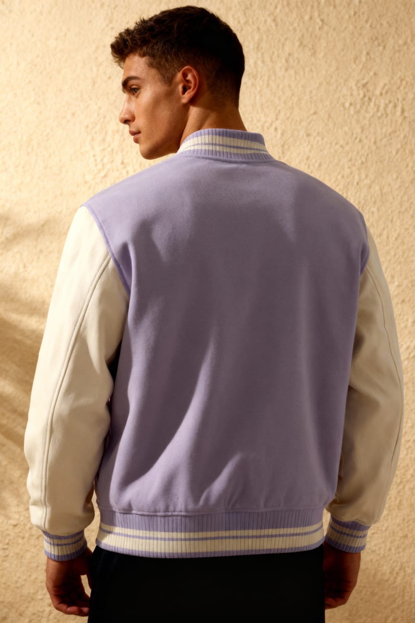 Lavender Varsity Jacket